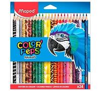 Maped - pinturas de madera - lápices de colores animals - 24 pinturas