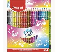 Maped - pinturas de madera - lápices de colores mini cute - 24 pintur