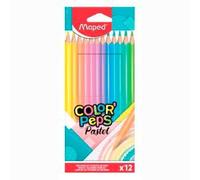 Maped - pinturas de madera - lápices de colores pastel - 12 pinturas