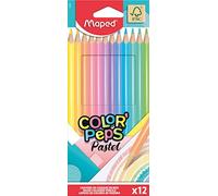 Maped Lápices de colores de madera pastel – 12 pinturas