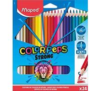 Maped - pinturas de madera - lápices strong de colores - pack de 24 p