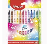 Maped - rotuladores de colores para niños - mini cute - 12 rotuladore