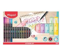 Maped rotuladores punta fina set lettering 22pzas - ideal para letteri