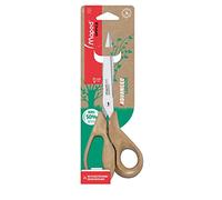 Maped Tijeras de oficina AdvancedWood asimétrica 21 cm, hojas acero inox., anillas 50% fibra madera