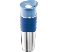 Maped - Vaso Térmico - Colección Concept Adulto - Capacidad para 320 ml - Color Azul - Función Isotérmica - Apertura y Cierre con Botón - Funda Soft para Buen Agarre - Apto para Lavavajillas