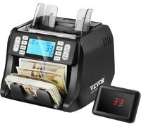 Máquina contadora de billetes con detección de falsificaciones mediante luz ultravioleta (UV), luz visible (MG), luz infrarroja (IR) y detección de doble billete (DD)