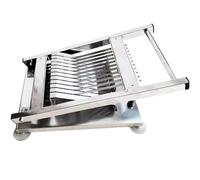 Máquina cortadora de rollos de sushi, acero inoxidable, corta rollos en 12 piezas con cuchillas afiladas, cortador eficiente de bolas de arroz para una preparación rápida de comidas