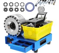 SACLMD Máquina crimpadora de mangueras hidráulicas 220V 10 matrices portátil con final de carrera