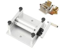 Máquina curvadora de Metal con Rodillos deslizantes, para laminar chapas y Tubos de Metal Blando, Rodillos Ajustables de hasta 60 mm de Ancho, Mini Rodillo para Bricolaje y joyería.