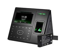 Máquina de Asistencia UFACE402 Biométrico Huella Dactilar Cara Reconocimiento Facial Tiempo de Asistencia TCP/IP Sistema de Control de Acceso a la Puerta con Software Libre.(UFace402-Battery,Spanish