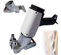 Máquina de bandas de bordes, pistola de aire caliente con pinza plegable y rodillos de silicona para carpintería, bordes curvados y rectos