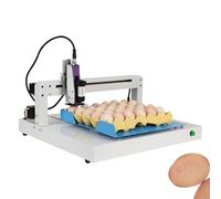 Máquina de codificación de huevos, codificador automático de inyección de tinta para imprimir texto, fechas, códigos QR en huevos, incluye cartucho de tinta original y función de conteo