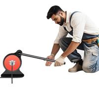 Máquina de crimpado para tubos, material de hierro, funcionamiento manual, 6 mordazas de crimpado, diámetro de tubo de 6 a 32 mm, tamaño de la placa de 45,5 x 10 cm
