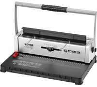 Máquina de encuadernación en espiral, máquina manual para crear libros con 34 agujeros, capacidad para 120 hojas, perforadora con margen lateral ajustable, compatible con formatos Letter, A4 y A5