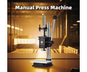 Máquina de estampado de prensa Manual, Mini troqueladora de punzón Manual, máquina de prensado Manual de cuero para cortar punzonar y marcar Plata