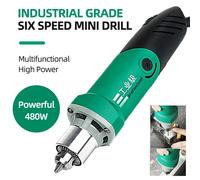 Máquina de grabado eléctrica, lijadora de 480W, pulidora, broca, Mini taladro eléctrico, procesamiento de Metal, herramienta rotativa para carpintería Drill Shaft