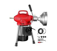 Máquina de limpieza de drenaje de tubería Auger 250W 400W 500W Limpiador de drenaje eléctrico 20-125MM Desbloqueador de tubos Juego de draga de alcantarillado de inodoro(400W 12PCS)