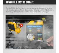 Máquina de niebla para automóviles - Detector de fugas de humo para automóviles - Detector de fugas EVAP - Probador de vacío - 12V - 5-15 Psi