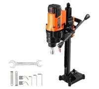 Máquina de perforación con broca de diamante - Perforadora de núcleo - Taladro para hormigón - Taladro de diámetro variable - Taladro de 3000W - Rango de perforación de 20-200 mm