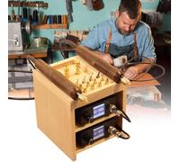 Máquina de prensado de borde con calefacción de cuero eléctrico, herramienta de calefacción eléctrica para cuero, sellado de cuero, calentador de sello, plegable, puntuación, proceso en caliente