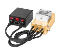 Máquina de prensado térmico Rosina a presión máxima de 20T, placa de prensa de 4x7 ", placas de presión de aluminio con controlador de temperatura, caja PID for extracción de aceite de flor de cera Se