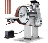 Máquina de rectificado para cintas de sierra, de 72 x 2 pulgadas, con variador de velocidad (VFD), 1500 W, y con 3 compartimentos de rectificado