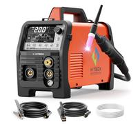 Máquina de Soldadura en Frío HITBOX TIG200Pro 6 en 1, Soldador TIG de Pulso HF MMA, Automático/Semiautomático, 220V, Inversor IGBT TIG200PRO
