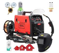 Máquina de soldar MIG MAG Inverter 230 V 200 A, alambre de soldadura 0,8 mm 5 kg, bombona de gas Ar/CO2, juego de imanes para soldadura y spray protector de soldadura - Bestschweissen.de Ideal Praktik