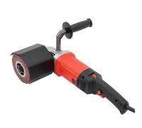Máquina de trefilado rojo, cepillo eléctrico con velocidad ajustable, 42 x 13 cm para matear baldosas de madera mármol