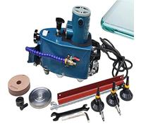 Máquina eléctrica de bordes de vidrio, bordeadora de vidrio pequeña portátil con velocidad de 8000 r/min, amoladora de borde biselado y rueda de pulido para acrílico, plexiglás, mármol, cerámica