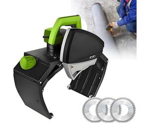 Máquina eléctrica de corte de tuberías, resistente con 5 velocidades ajustables para proyectos de fontanería y bricolaje, rango de diámetro de 0.6 a 8.66 pulgadas, herramienta de mano portátil