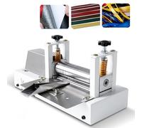 Máquina eléctrica de tiras de cuero, máquina laminadora de correa de 28 W, velocidad de rotación de 50 m/min, presión ajustable, para plegar bordes de cuero, grosor ≤ 1 mm
