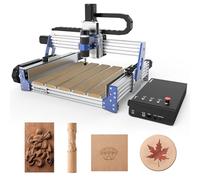 Máquina enrutadora CNC Genmitsu PROVerXL 4030 V2, velocidad rápida para madera, metal, máquina de grabado de 3 ejes actualizada con motor de circuito cerrado y tornillo de bola, 400 x 300 x 110 mm