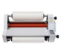Máquina laminadora para documentos, fotos y tarjetas con control de temperatura, laminadora térmica de un solo lado doble cara, ancho máximo 35 cm