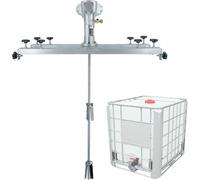 Máquina mezcladora de aire neumática, equipo de agitación de pintura de tanque, disolvente de tinta para capacidad de 1 tonelada