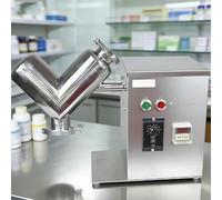 Máquina mezcladora de polvo seco de 2 L, pequeña licuadora de laboratorio, mezclador de acero inoxidable 304, máquina mezcladora para alimentos, pigmentos y granos