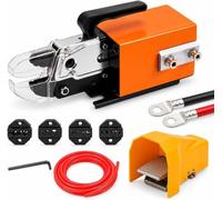Máquina neumática de crimpado de terminales de 1,3 T con pedal y 4 matrices.