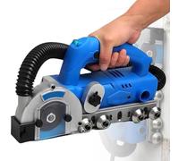 Máquina para quitar juntas 1200W, Herramienta eléctrica para baldosas 2.2mm | 9000 rpm, profundidad regulable, rodillos guía y bolsa de polvo para quitar juntas antiguas en suelos y paredes