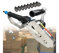 Máquina peladora neumática de cartón corrugado de 2500 rpm, herramienta de corte de papel con cadena de aleación de acero de 6 mm