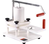 Máquina profesional para hamburguesas – Fabricante de hamburguesas de material de polietileno (PE) – Gran capacidad de embudo – Higiénica y fácil de limpiar – Incluye papel para hamburguesas