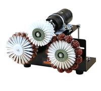 Máquina pulidora de cuentas, pulidora eléctrica, limpieza totalmente automática, clip de 0,5 a 6 mm, velocidad infinita, para nueces, pulseras
