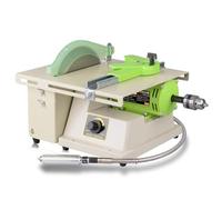 Máquina pulidora de jade, herramienta de facetado de gemas de 1380 W con plataforma grande, velocidad ajustable de 500-7000 RPM para procesamiento de joyas y piedras preciosas