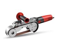 Máquina pulidora de tubos de acero inoxidable de 1100 W, lijadora pulidora de velocidad variable para moler aluminio, hierro, acero, tubos de plástico con 4 rodillos
