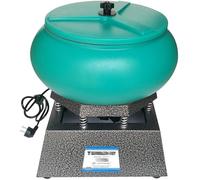 Máquina pulidora eléctrica de 250 W, vaso vibratorio de 12 L para joyas, piezas de metal, gemas, manualidades de jade, piezas de automóviles