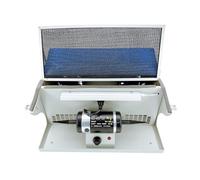 Máquina pulidora, mini motor de molienda de 200 W con colector de polvo, pulidor de joyas y metal para uso en banco, ideal para pulir madera y joyas