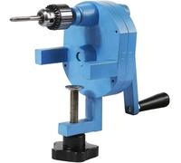 Máquina roscadora de manivela, roscadora manual de precisión, máquina de roscado/desbarbado de perforación manual, con mandril de 0,6-6 mm, relación de velocidad 1:4, for metal, madera