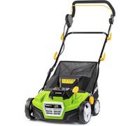 Máquina verticalizadora - Raspador eléctrico para césped - Eliminador de musgo - Aireador de césped - Verticalizadora a batería