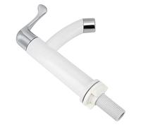 Maqulae Grifo para Lavabo de ABS con Rosca G1/2, Resistente a la Corrosión | Superficie Lisa, Fácil de Instalar, Rotación Universal, Tubería de Entrada de Agua Fría, Se Adapta Al Tocador del Baño o Al