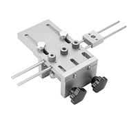 Maqulae Plantilla para Clavijas, Guía de Broca Ajustable Autocentrante de | Aleación 6061, Bujes de Acero de Nitruro, Espesor de Placa de 10-180 Mm, Localizador de Taladros para Carpintería, Brocas