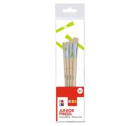 Marabu 0318000000005 - Kids Little Artist Juego de Pinceles Junior FSC 100%, 5 Pinceles con cerdas de Pelo Natural